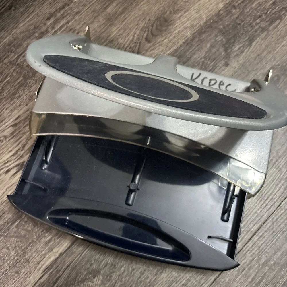Heavy Duty Metal 3-Hole Paper Punch with Tray Office School Home Unbranded GUC